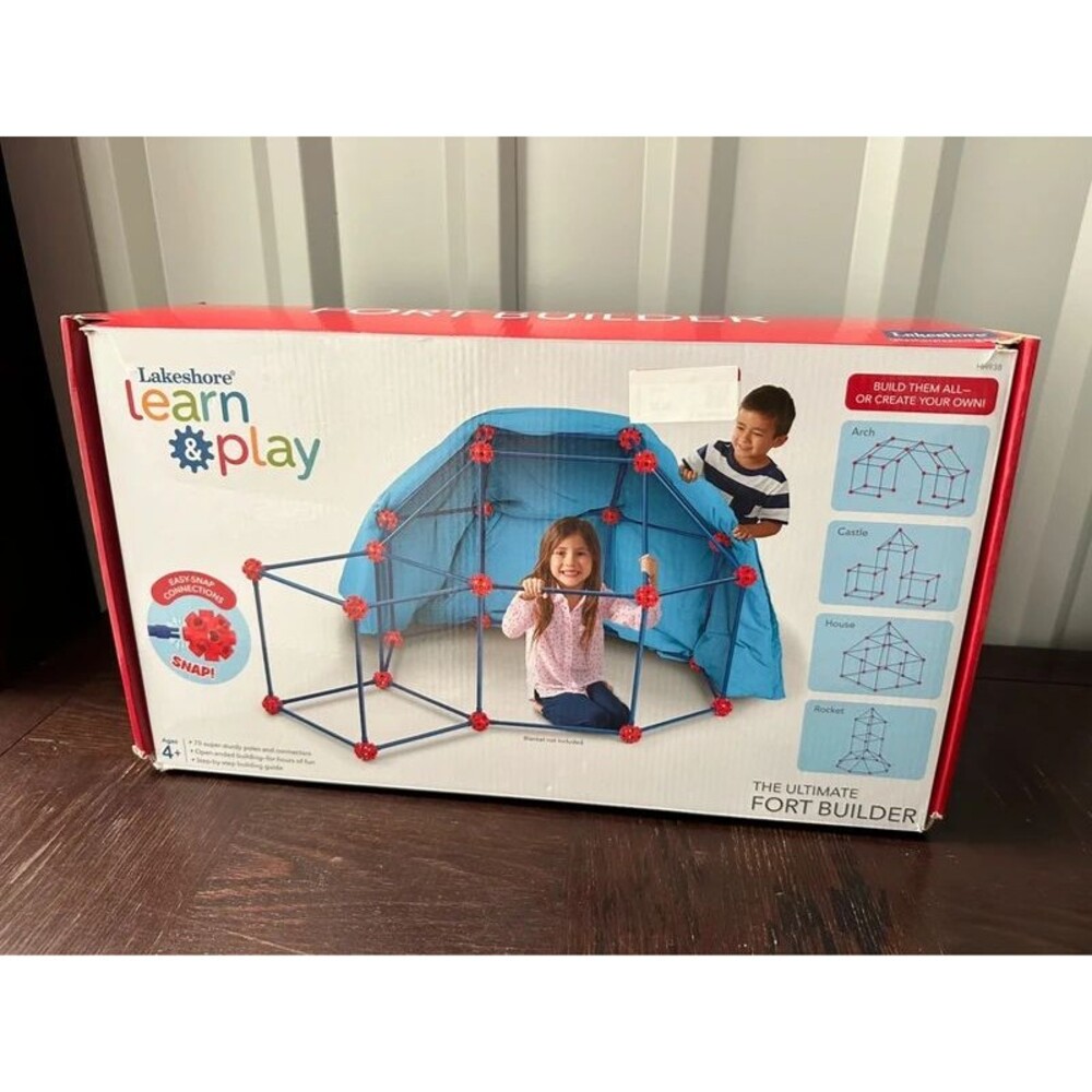 Lakeshore Learning Ultimate Fort Builder Kids STEM Building Set 61 Pieces